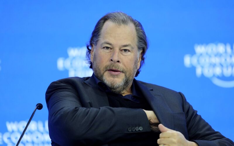 marc benioff ceo al salesforce la un eveniment