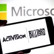 Logo-urile Microsoft și Activision Blizzard