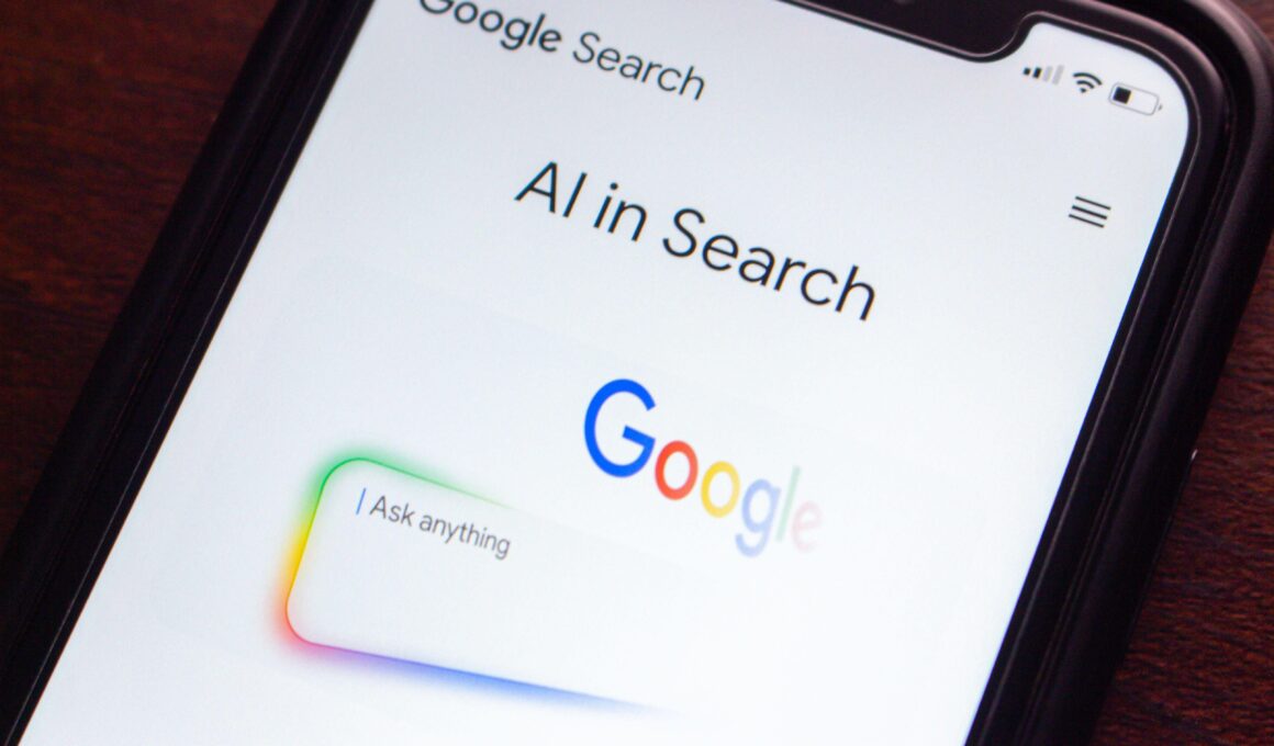 cautare cu AI in Google