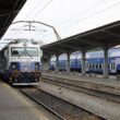 Tren care garează în Gara de Nord, București