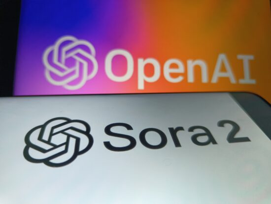 Logo Sora AI, aplicație a OpenAI