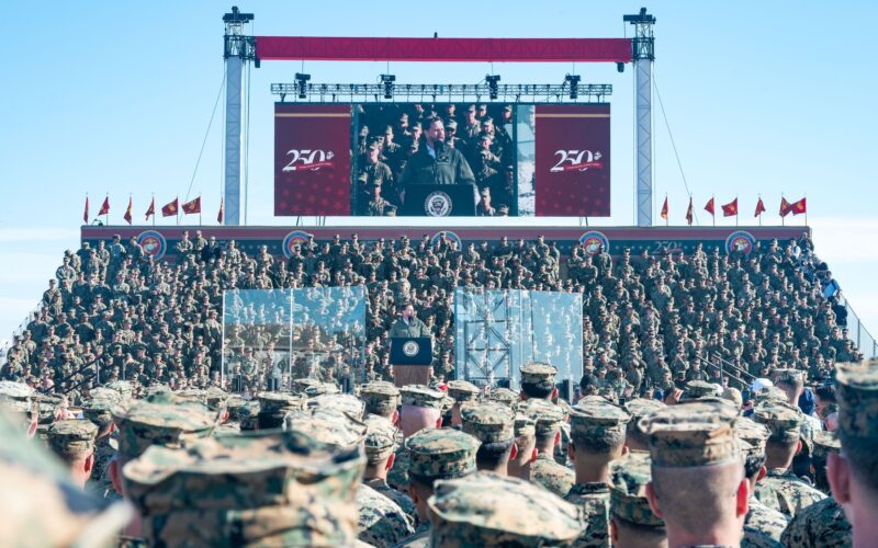 Vicepreședintele american JD Vance la un eveniment al armatei SUA