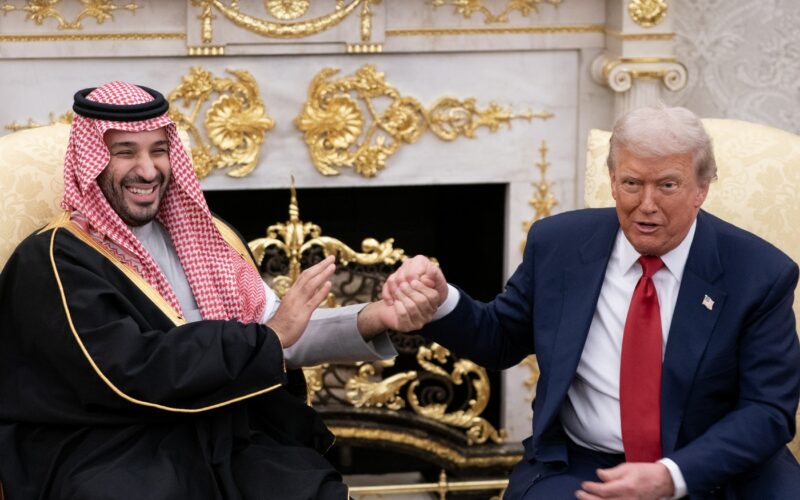 Donald Trump alături de prințul Mohammed bin Salman la Casa Albă