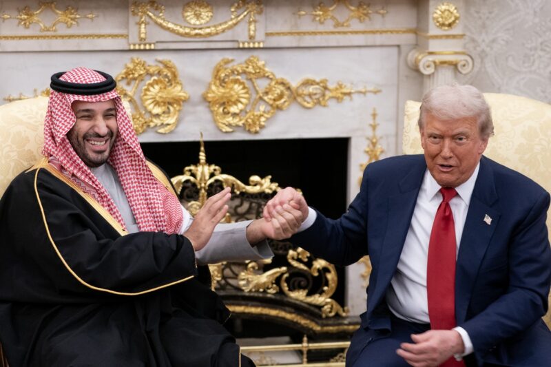 Donald Trump alături de prințul Mohammed bin Salman la Casa Albă