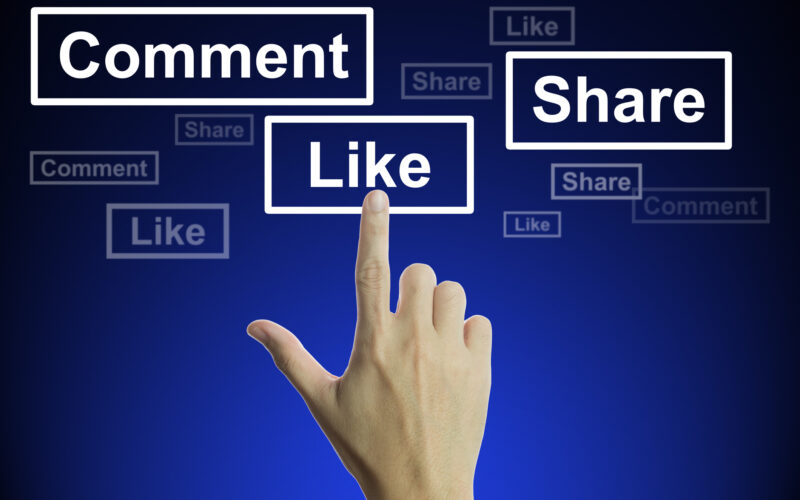 scoatere butoane like-share