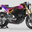 motocicleta electrica concept multicolora