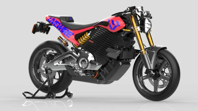 motocicleta electrica concept multicolora