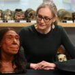 Reconstrucție facială a unei femei din specia Homo neanderthalensis