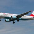 avion austrian airlines in zbor