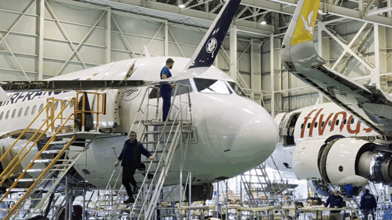 avioane civile reparate la aerostar