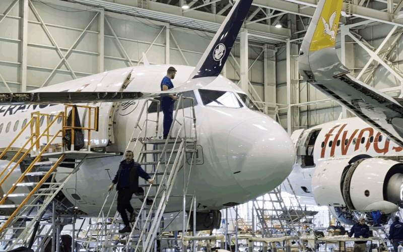 avioane civile reparate la aerostar