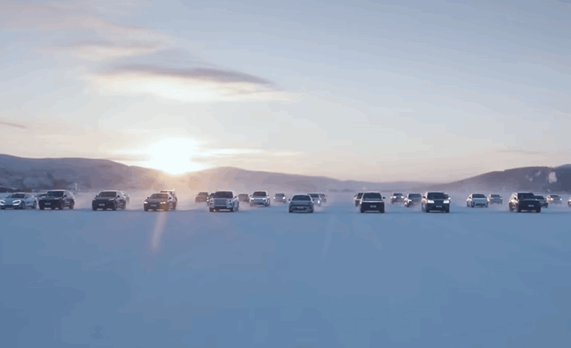 Test de iarnă în Mongolia