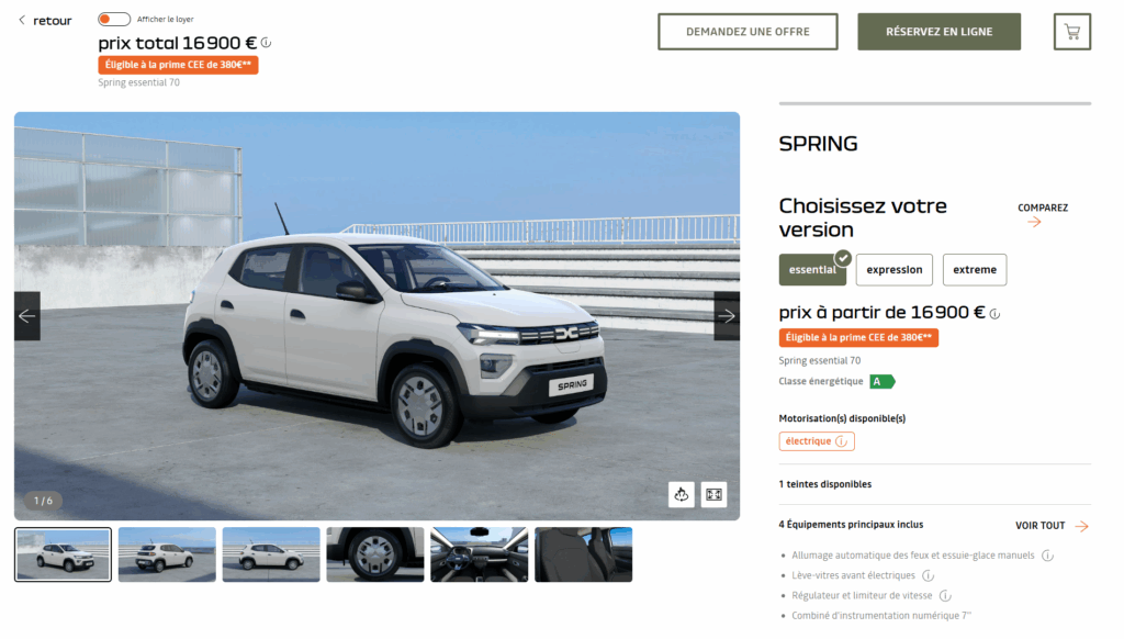 pret-Dacia-Spring-Franta