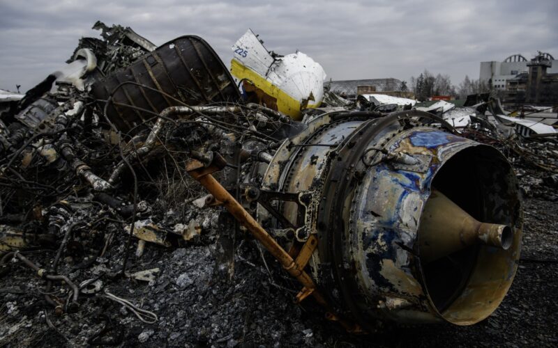 Resturi ale unui avion Antonov