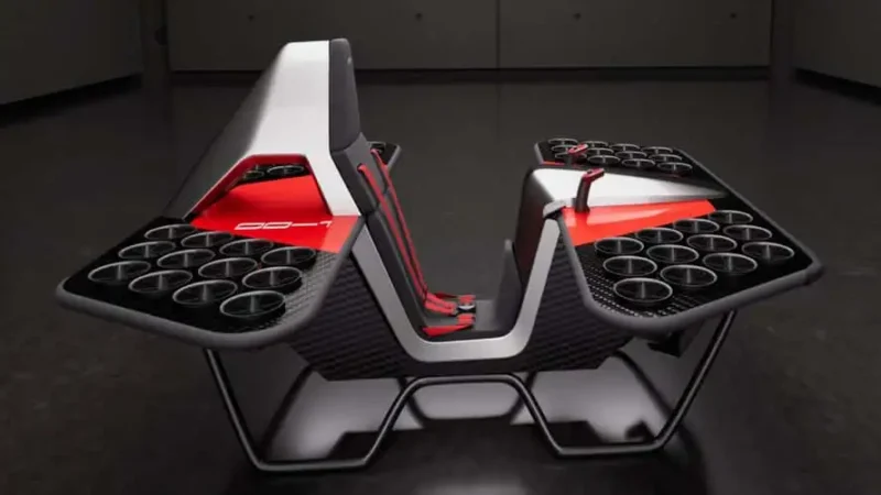 vehicul zburator pe fundal negru