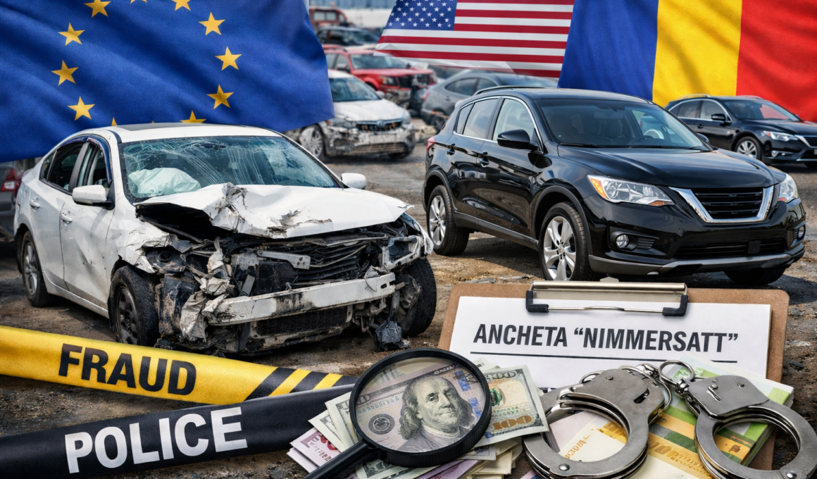 vehicule avariate-grupare-frauda- ancheta