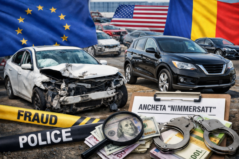 vehicule avariate-grupare-frauda- ancheta