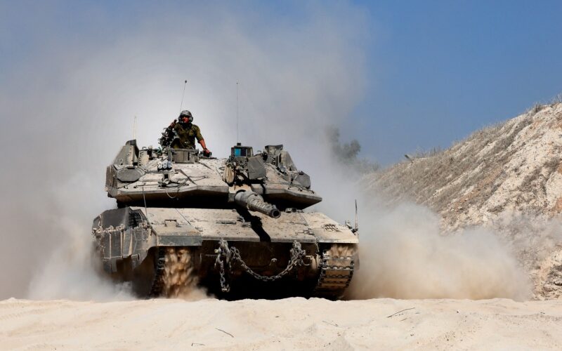 Tanc israelian în Fâșia Gaza