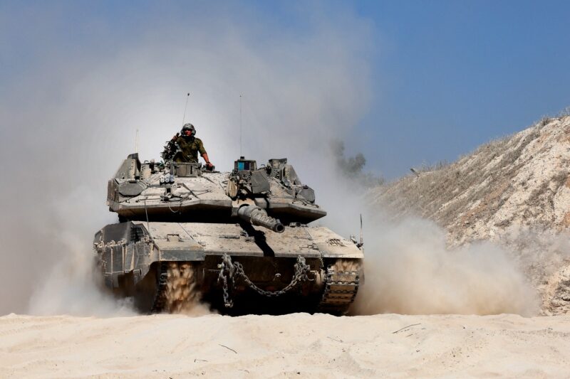 Tanc israelian în Fâșia Gaza