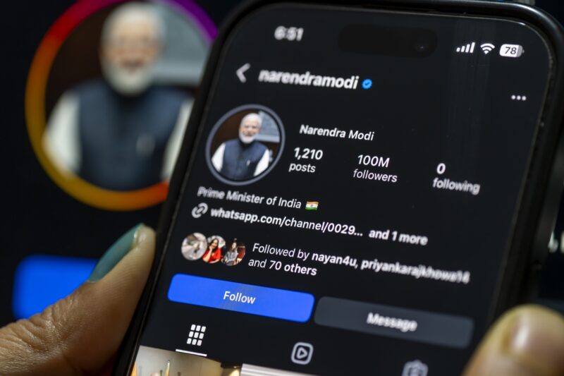 cel mai urmarit lider politic pe Instagram