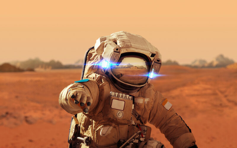 Astronaut pe Marte