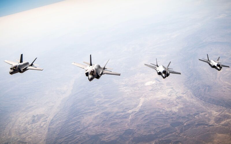 Avioane israeliene F-35I alături de F-35A americane