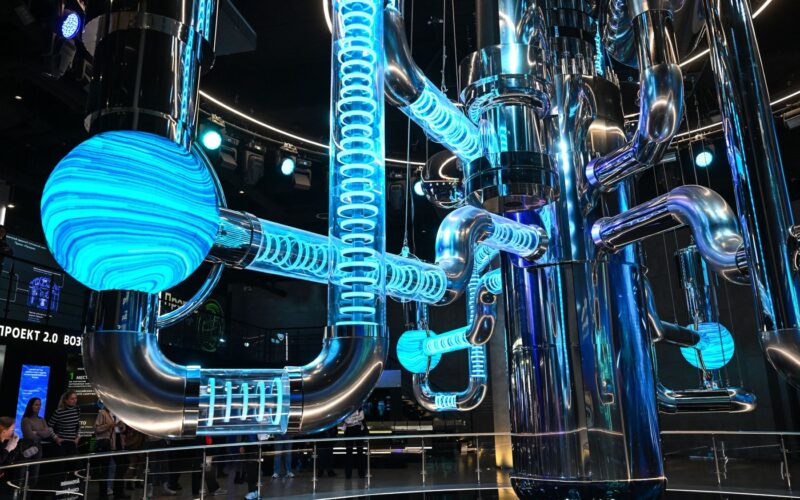 Replică a unui reactor nuclear la Muzeul Atomic din Moscova