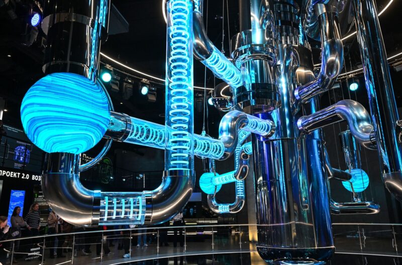 Replică a unui reactor nuclear la Muzeul Atomic din Moscova