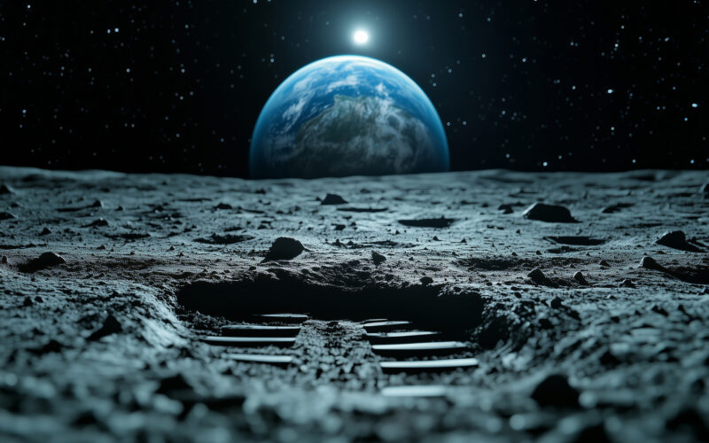 Urmă umană pe Lună